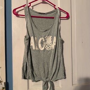 Aloha Gray Sleeveless Top